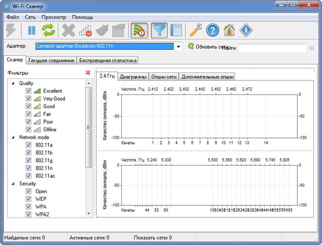 LizardSystems Wi-Fi Scanner 4.0 Build 149 + Rus