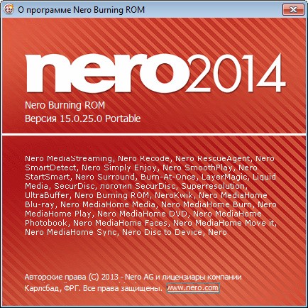 Portable Nero Burning ROM 2014 15.0.25.0