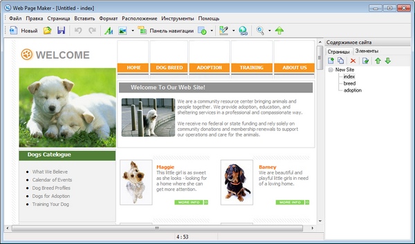 Web Page Maker 3.22 + Rus + Portable