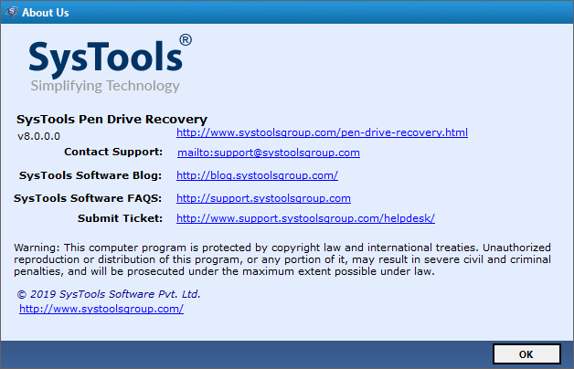 SysTools Pen Drive Recovery 8.0.0.0