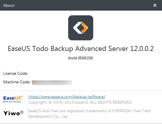 EaseUS Todo Backup Advanced Server