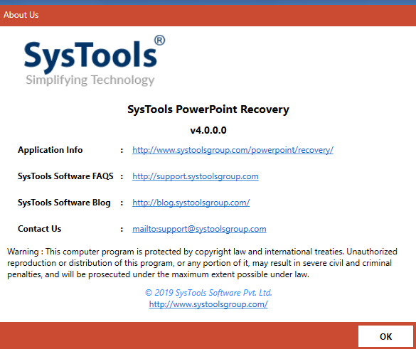SysTools PowerPoint Recovery