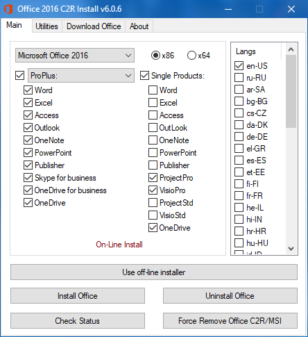 Microsoft Office 2013-2016 C2R Install by Ratiborus