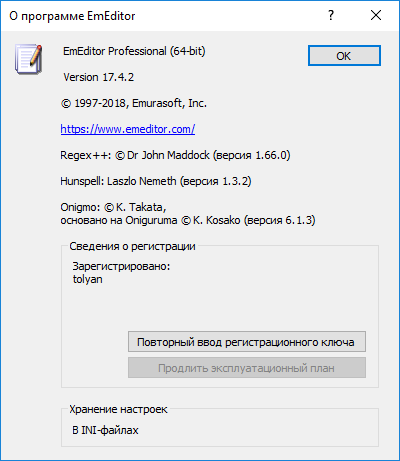 Emurasoft EmEditor Professional 17.4.2
