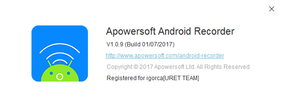Apowersoft Android Recorder 1.0.9