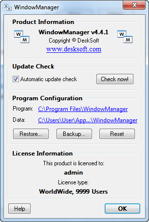 DeskSoft WindowManager 4.4.1