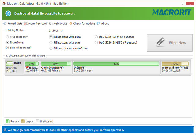Macrorit Data Wiper 3.1.0 Unlimited Edition