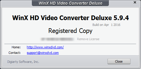 WinX HD Video Converter Deluxe 5.9.4