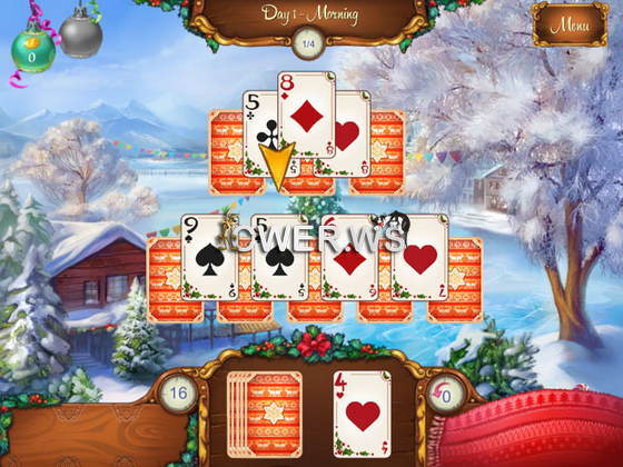 скриншот игры Lapland Solitaire