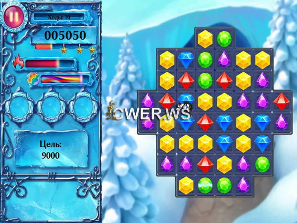 скриншот игры Ледяные кристаллы