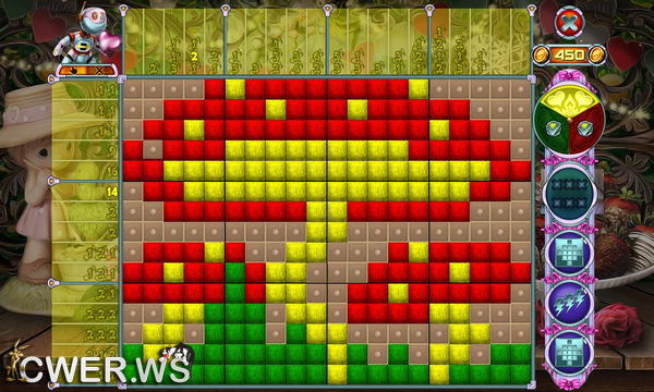 скриншот игры Rainbow Mosaics 11: Helper's Valentine