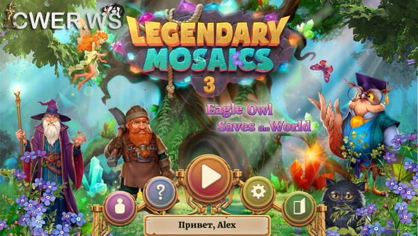скриншот игры Legendary Mosaics 3: Eagle Owl Saves the World