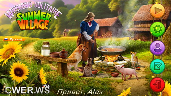 скриншот игры Weekend Solitaire: Summer Village