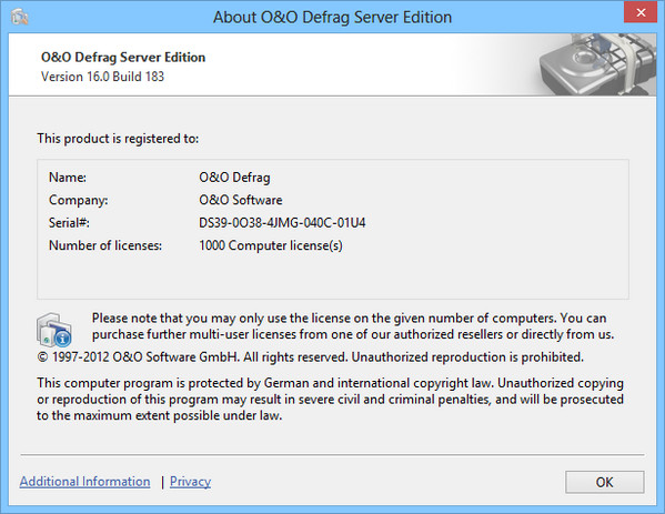 O&O Defrag Server