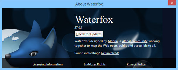 Waterfox 27