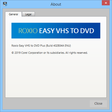 Roxio Easy VHS to DVD