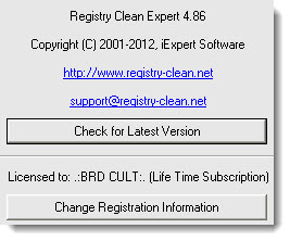 Registry Clean Expert 4.86