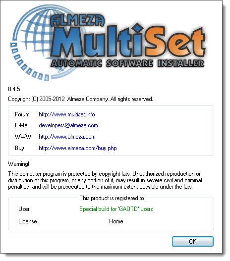 Almeza MultiSet Professional 8.4.5