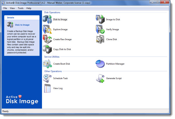 Active@ Disk Image Professional 5.4.2