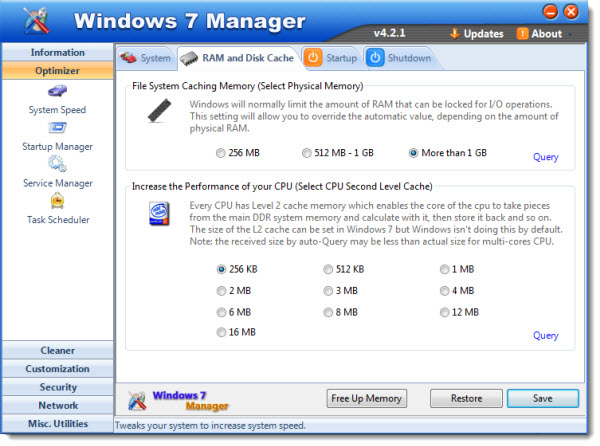 Windows 7 Manager 4.2.1