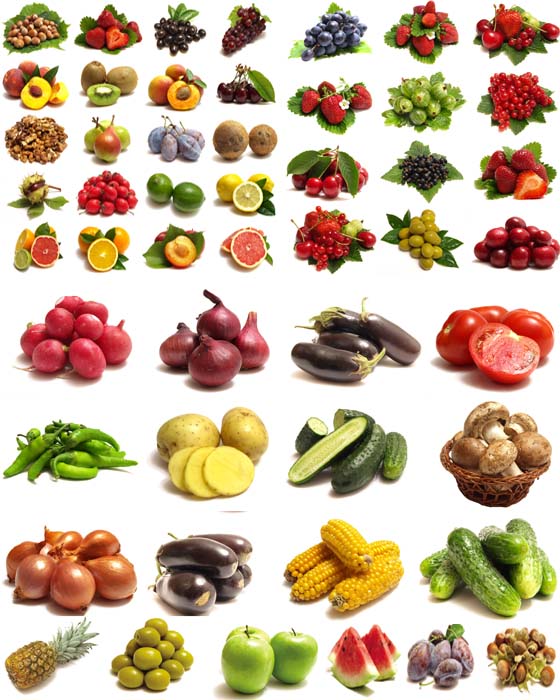 Set of Vegetables & Fruit
