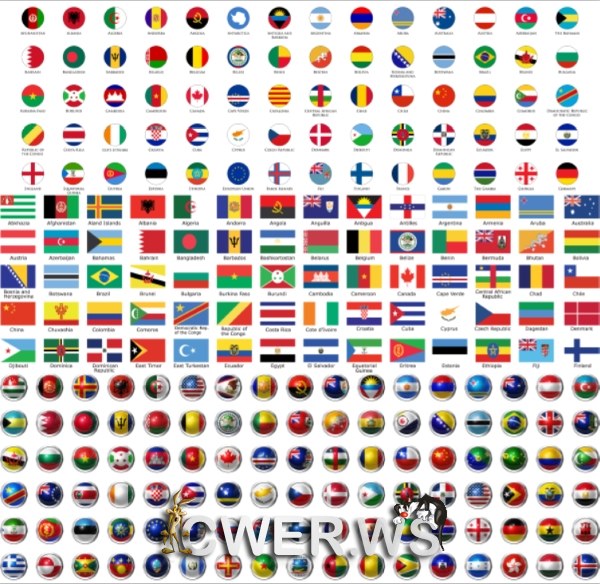 Иконки с флагами стран