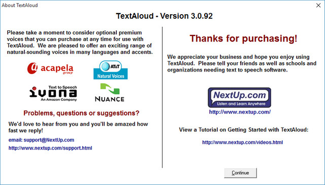 TextAloud 3.0.92