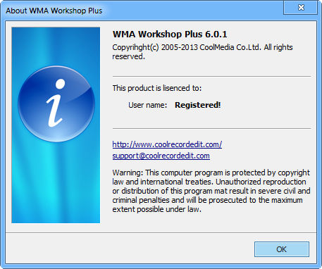 WMA Workshop Plus 6.0.1