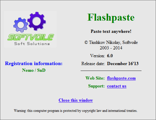 Flashpaste 6.0