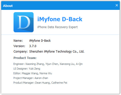 iMyfone D-Back 3.7.0