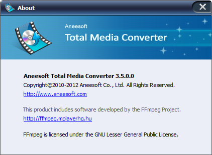 Aneesoft Total Media Converter 3.5.0.0