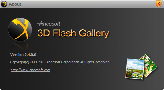 Aneesoft 3D Flash Gallery 2.4.0.0
