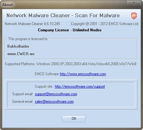 Network Malware Cleaner 4.6.10.245