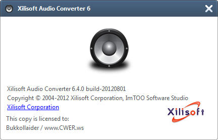 Xilisoft Audio Converter 6.4.0.20120801