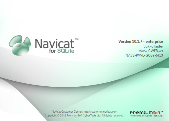 Navicat for SQLite 10.1.7 Enterprise