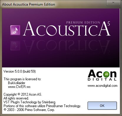 Acoustica Premium Edition 5.0.0 Build 59