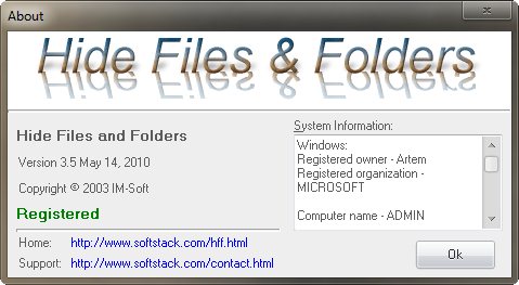 Hide Files and Folders 3.5
