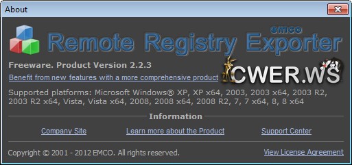 EMCO Remote Registry Exporter 2.2.3 Build 3419
