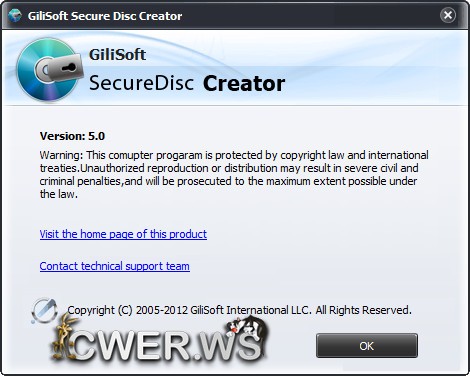 GiliSoft Secure Disc Creator 5.0