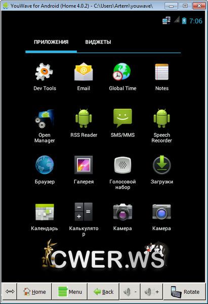 YouWave for Android 4.0.2