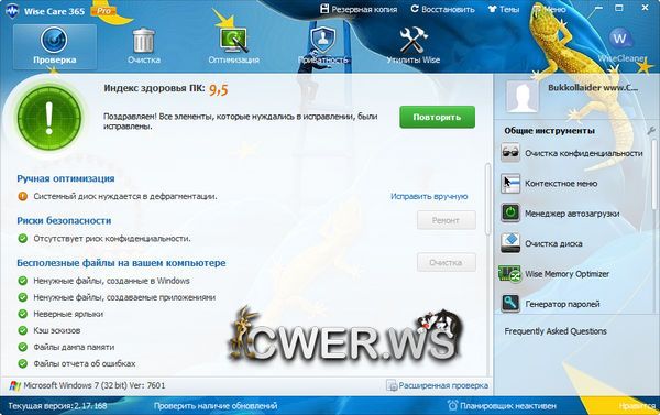 Wise Care 365 Pro 2.17 Build 168