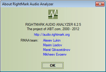 RightMark Audio Analyzer 6.2.5