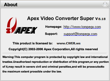 Apex Video Converter Super 8.18