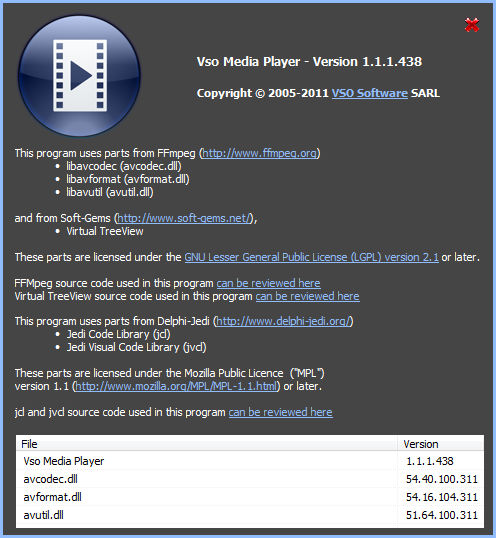 VSO Media Player 1.1.1.438