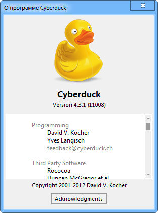 Cyberduck 4.3.1