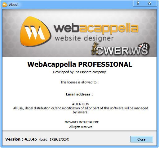 WebAcappella 4.3.45 Build 1732M