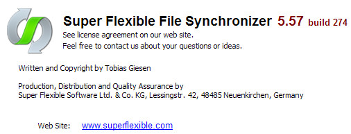 Super Flexible File Synchronizer Pro 5.57 Build 274