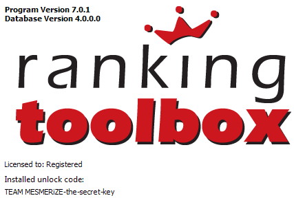 Ranking Toolbox 7.0.1