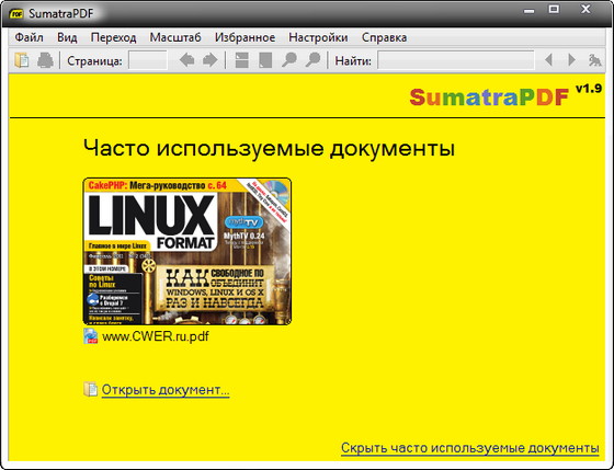 Sumatra PDF 1.9.0