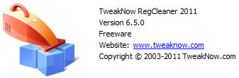 TweakNow RegCleaner 2011 6.5.0